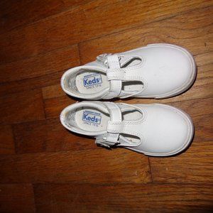 Girls Keds Shoes Riley White Leather